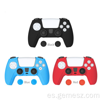 Funda de silicona para PS5 con tapas DualSense